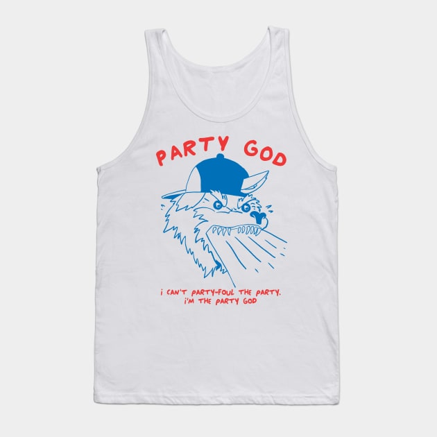 Party God Tank Top by A Comic Wizard